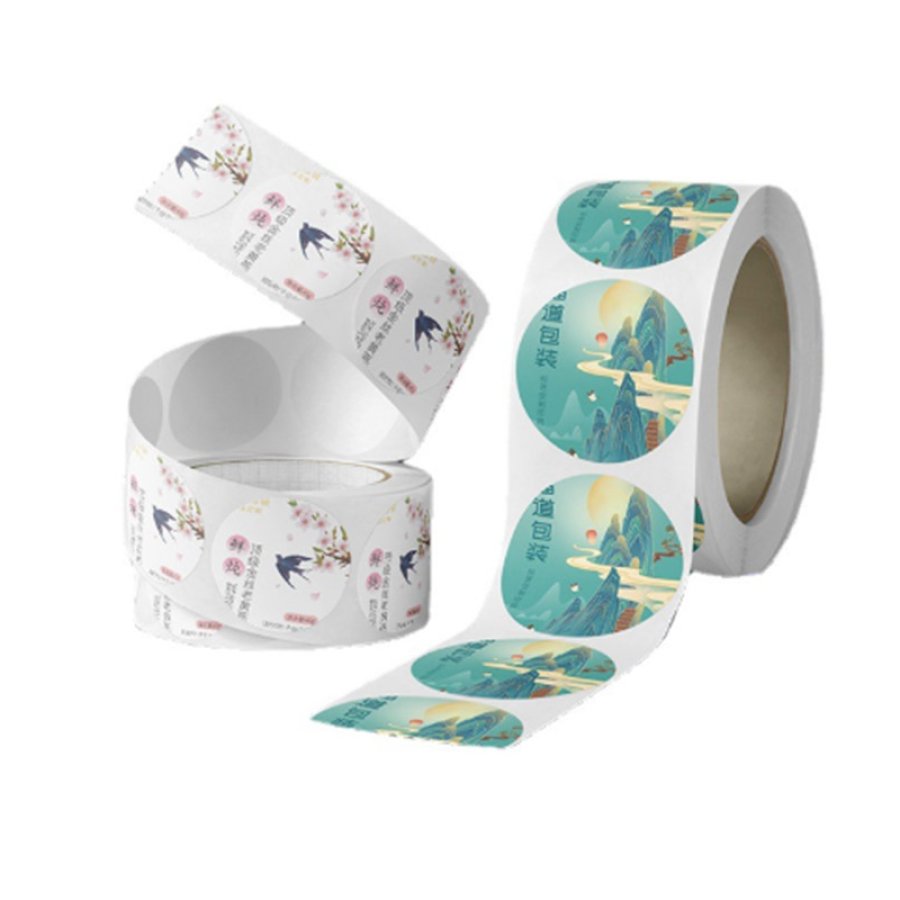 Roll-type self-adhesive barcode paper