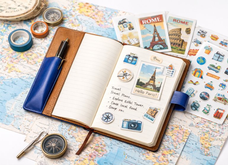 travel-journal-kit-open-book-detail-view