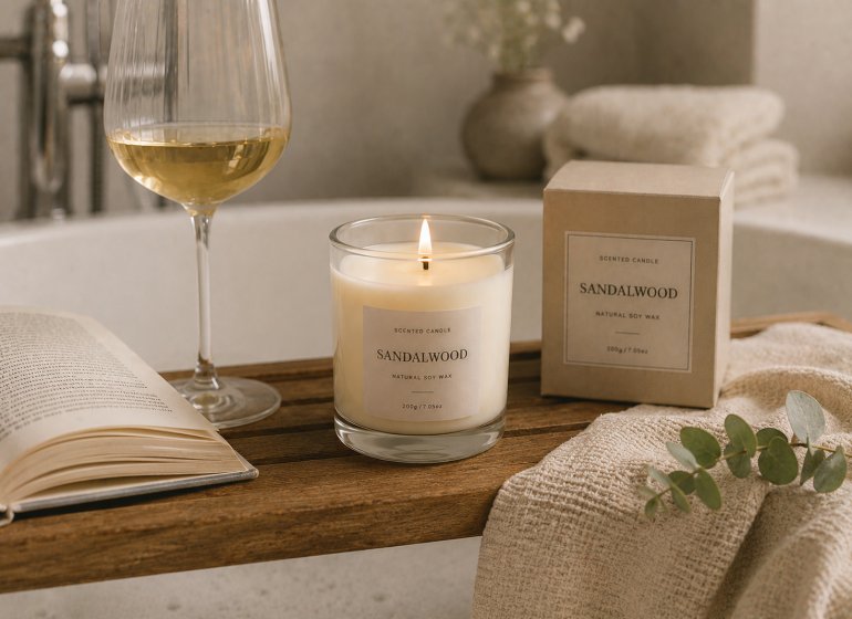 scented-candle-bath-relaxation-scene