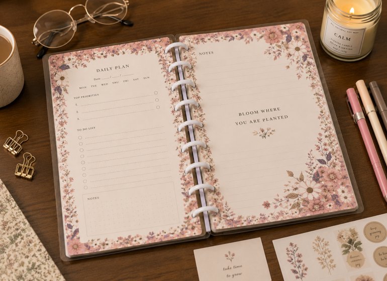 pink-floral-journal-open-layout
