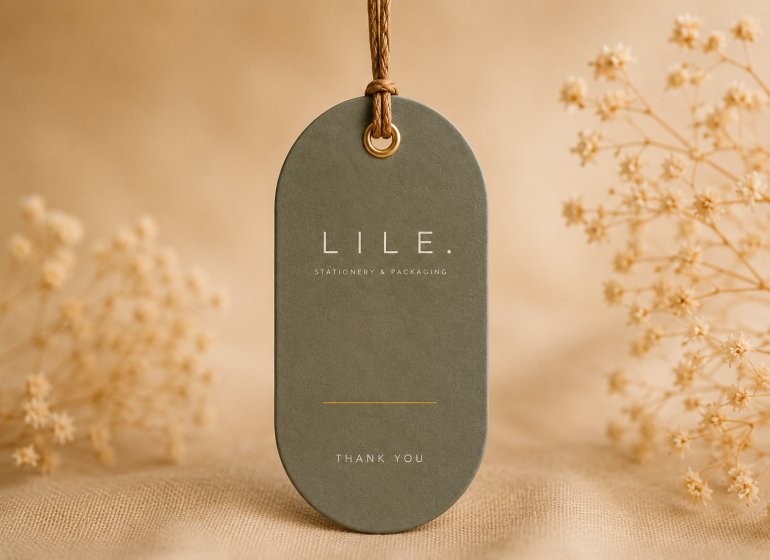 Custom Rounded Hang Tag Design & Manufacturing