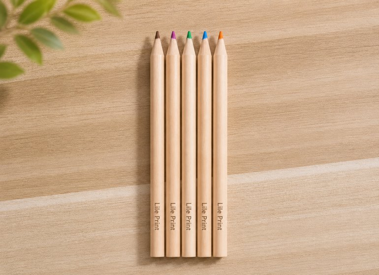 5pcs Natural Wood Colored Pencil Set