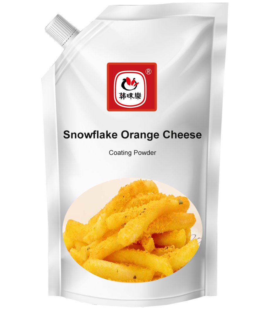 500g Pouch Pack Snowflake Orange Cheese Coating Powder 