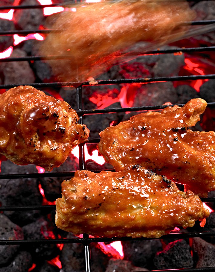 Hanmiro Brand Charcoal Fried Chicken Sauce - 10 Pouches Pack