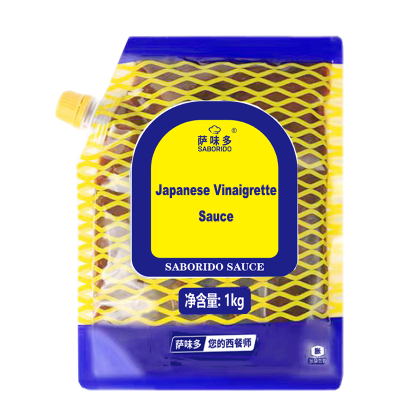 SABORIDO Brand Japanese Vinaigrette Sauce - 1.0kg 10 Pouches Pack