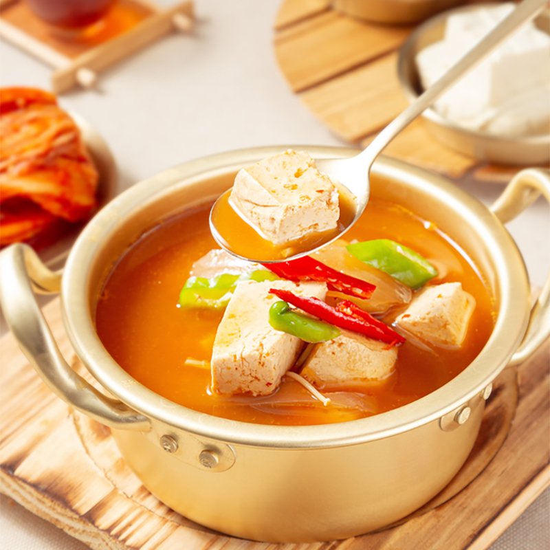 Soft tofu soup sauce  plastic pouch pack