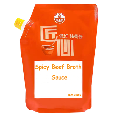 Korean Spicy Beef Broth Seasoning Sauce - 500 g 20 Pouches Pack