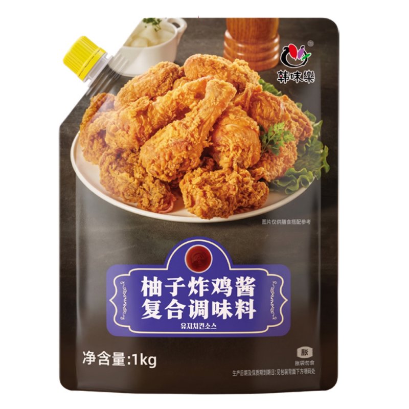 1.0 kg Pouch Yuzu Fried Chicken Sauce Compound Seasoning Refreshing Yuzu Citrus Flavor for Fried Chicken  Hanmiro Yuzu Fried Chicken Sauce Compound Seasoning combines the refreshing citrus character of yuzu with a balanced sweet and tangy flavor, creating