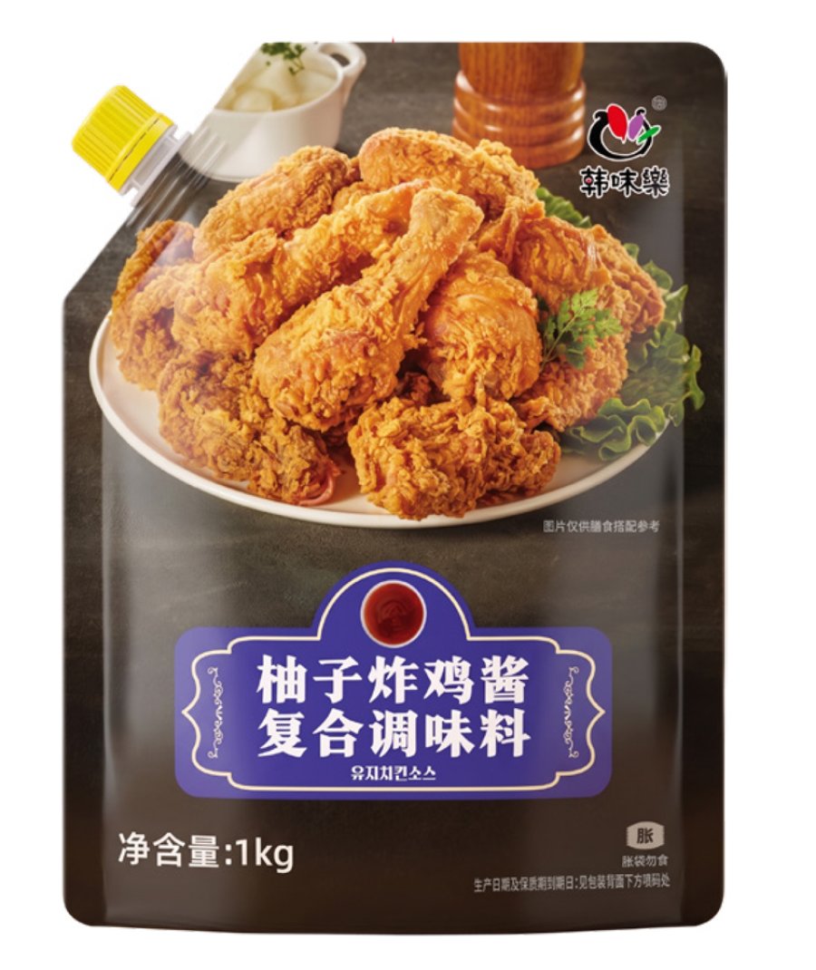 1.0 kg Pouch Yuzu Fried Chicken Sauce Compound Seasoning Refreshing Yuzu Citrus Flavor for Fried Chicken  Hanmiro Yuzu Fried Chicken Sauce Compound Seasoning combines the refreshing citrus character of yuzu with a balanced sweet and tangy flavor, creating