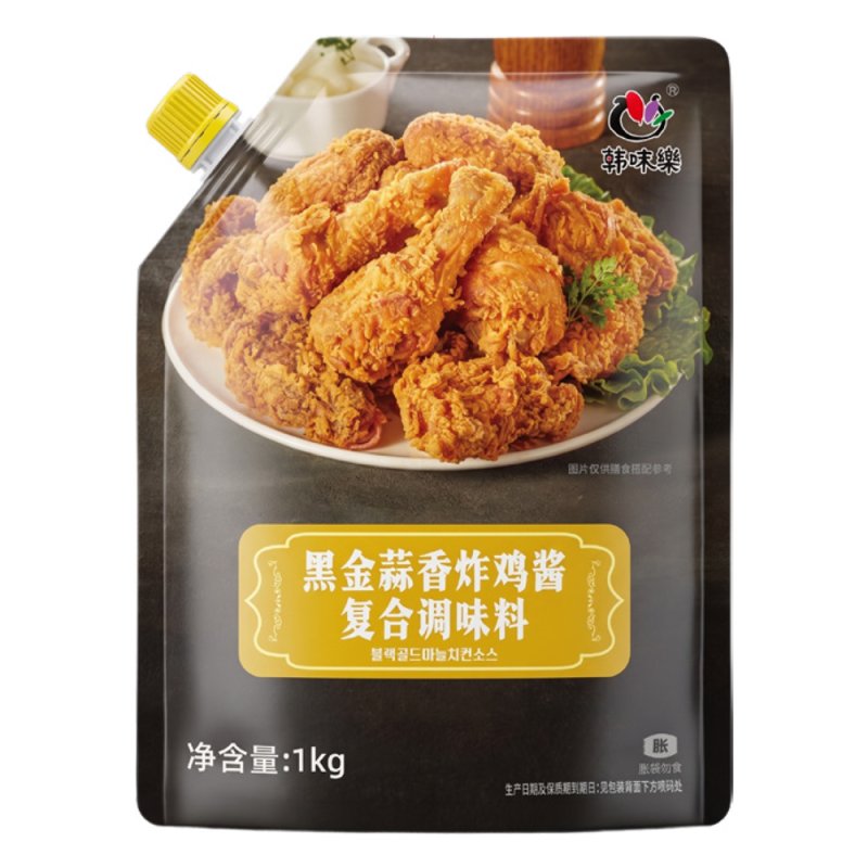 Pouch Pack Black Garlic Fried Chicken Sauce 