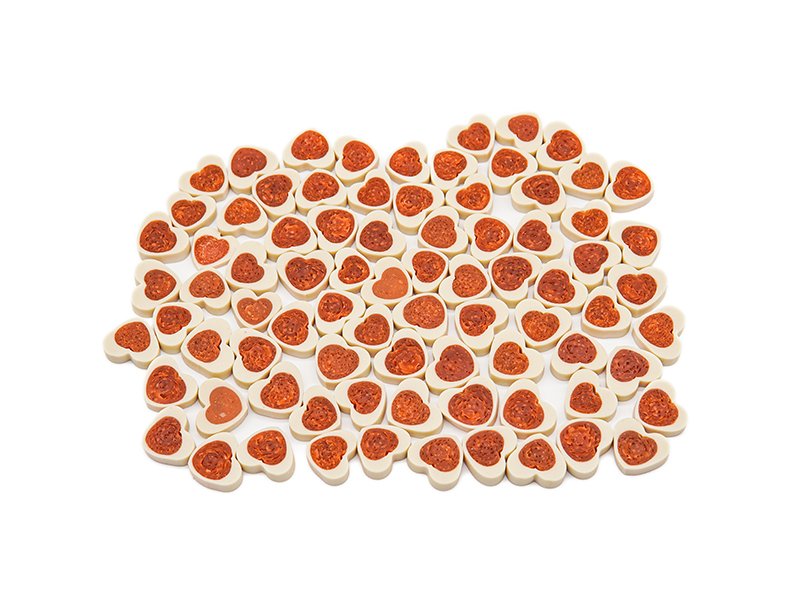 DC01B Heart shape sandwich dental snack