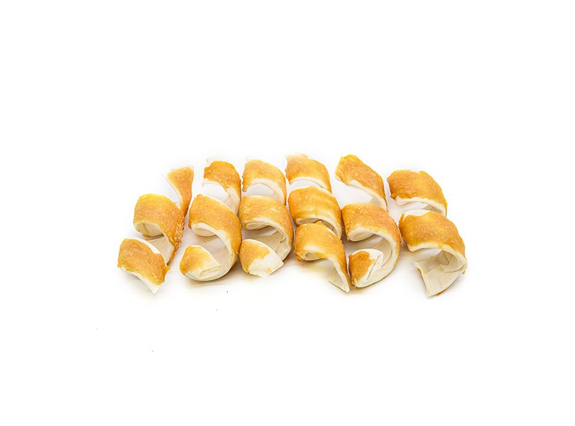 AC09E Spiral twist chicken rawhide