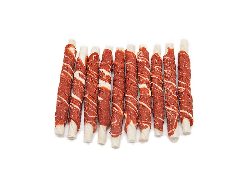 AB02A Beef with codfish wrap rawhide stick