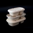 Meal prep lunch box with compartments