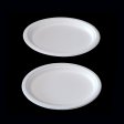 lightweight large oval plate for food service
