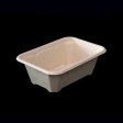 Eco-friendly rectangular takeout box
