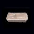 Round divider salad box for takeaway meals