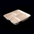 Compact 4-section box for meal prep