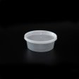 Portable round container for on-the-go use