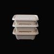 Rectangular 750ML BPA-free microwave-safe lunch box