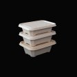Food-grade rectangular catering lunch boxes