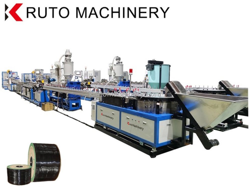 Flat Emitter Drip Irrigation Pipe Extrusion Machine 