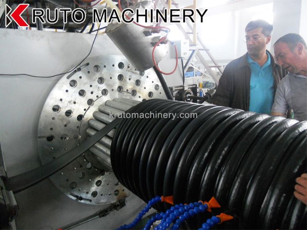 PE Spiral Pipe Extruding Manufacturing Machinery