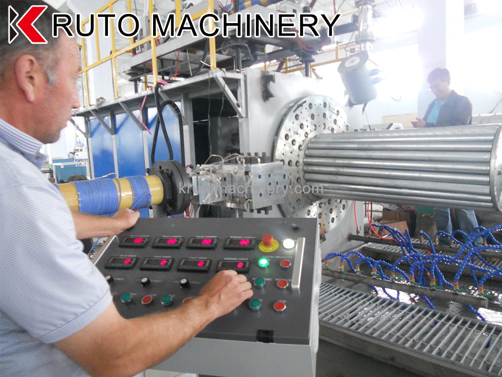 High-Capacity PE Spiral Pipe Production Line