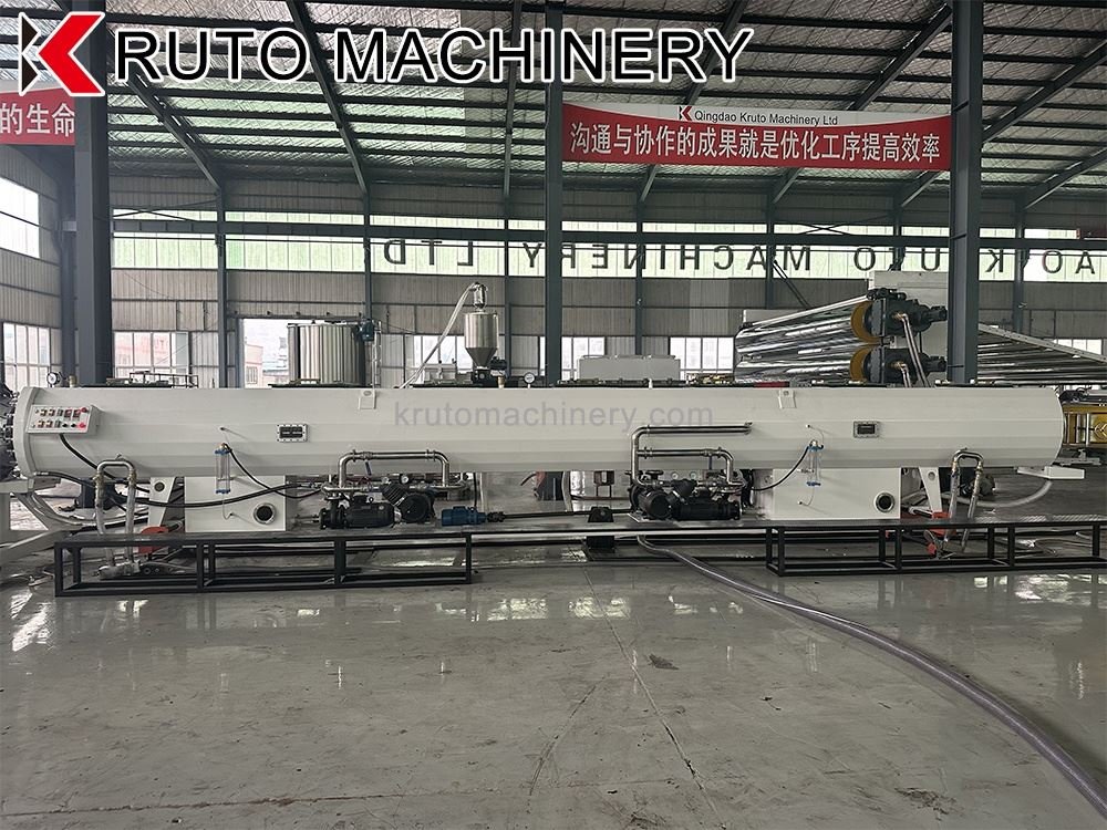 110-315mm PE Pipe Production Line Producing Durable Industrial Pipes