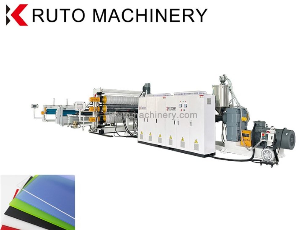 PE PP PMMA PC ABS Sheet Extrusion Line 
