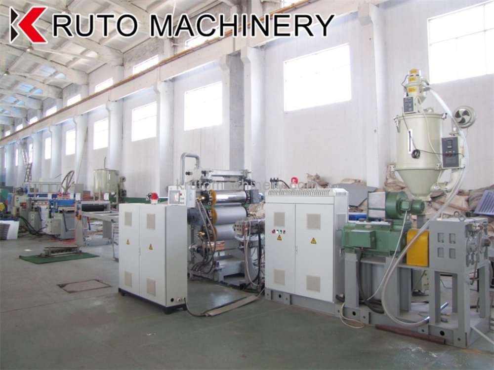 Easy-maintainable PE PP geocell extruder for continuous output