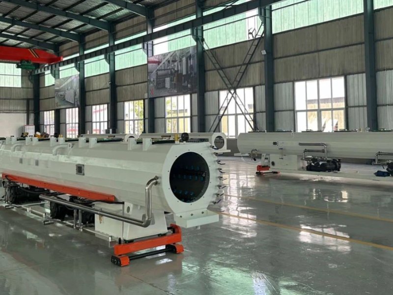 PE Pipe Production Line in Production