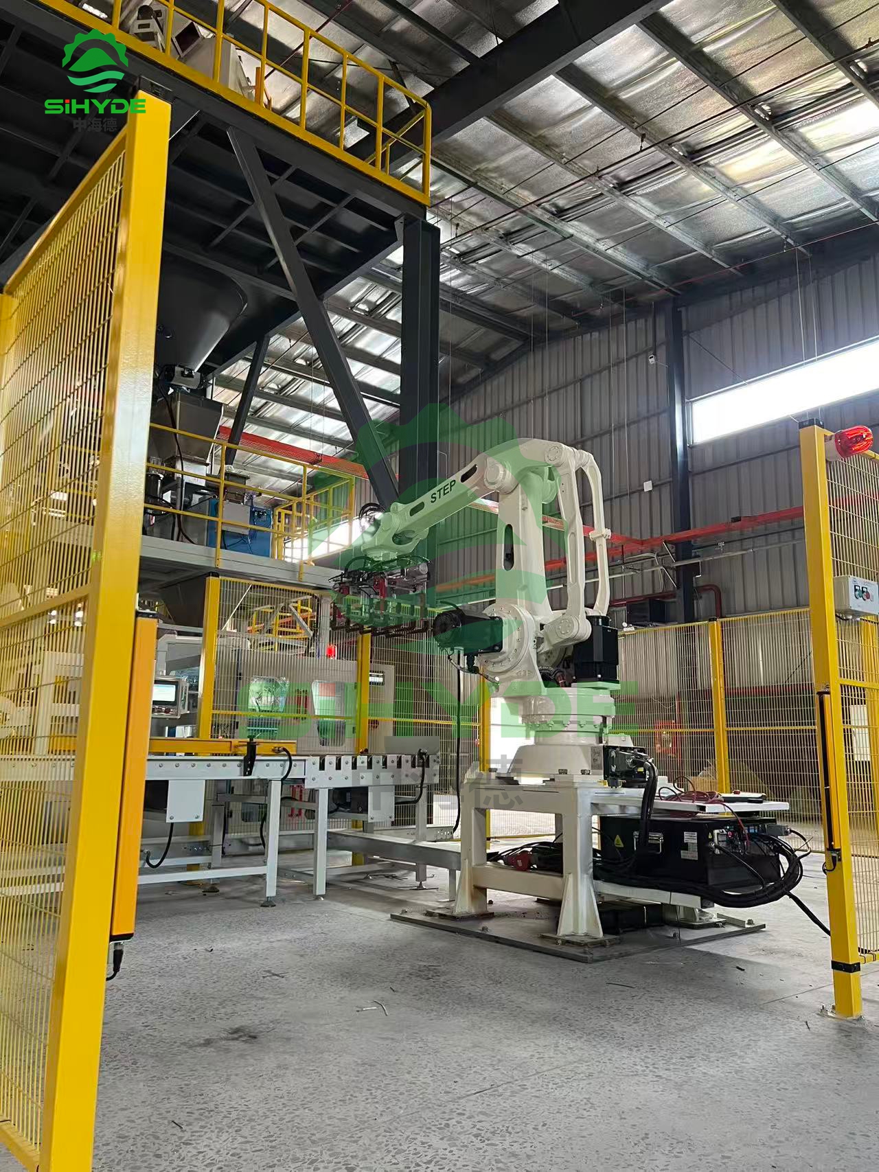 How to Break Through the Bottleneck at the End of the Bag Packing Production Line? Sihyde Automatic Palletizing System Realizes the Closed Loop Automation of the Back End Production Line