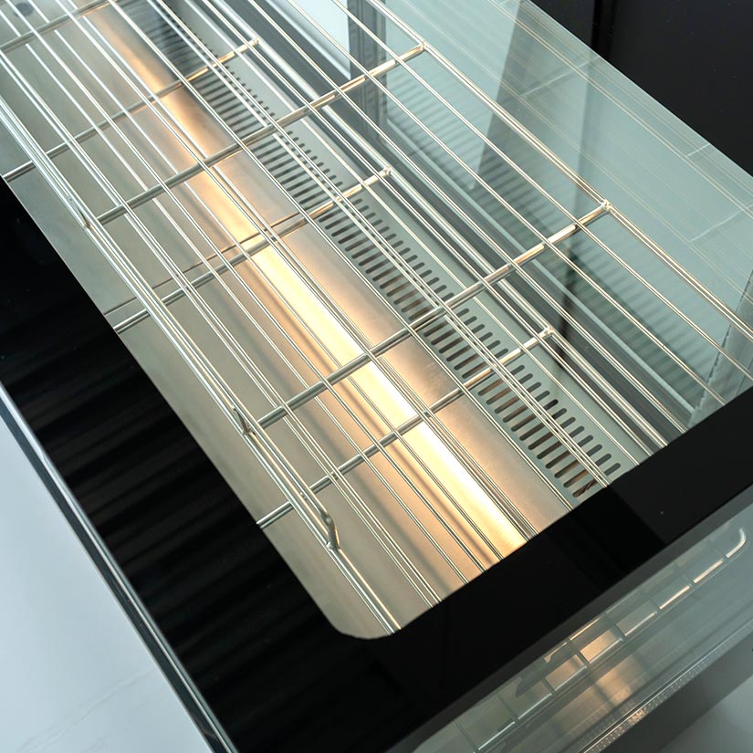 90 Degree Angle Dessert Cabinet