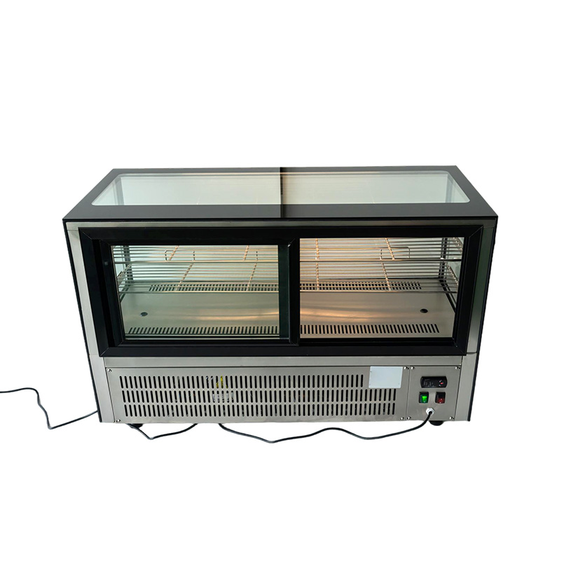 Table right angle cake cabinet