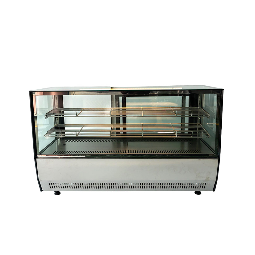 Table right angle cake cabinet