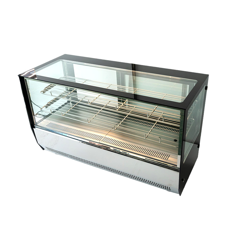 Table right angle cake cabinet