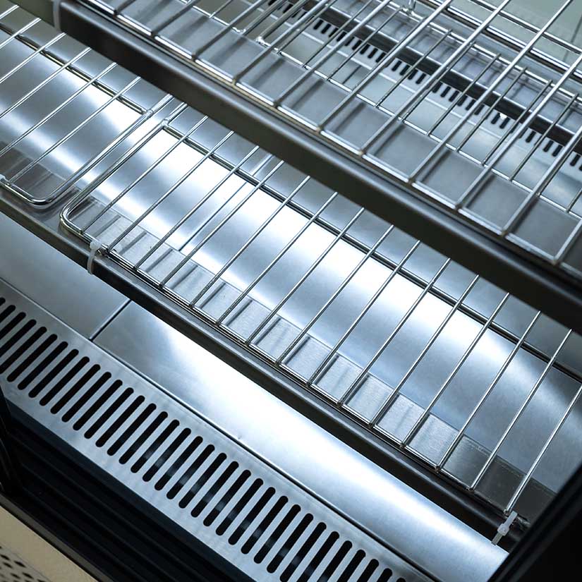 Vertical right angle hot cabinet (GOLDEN)