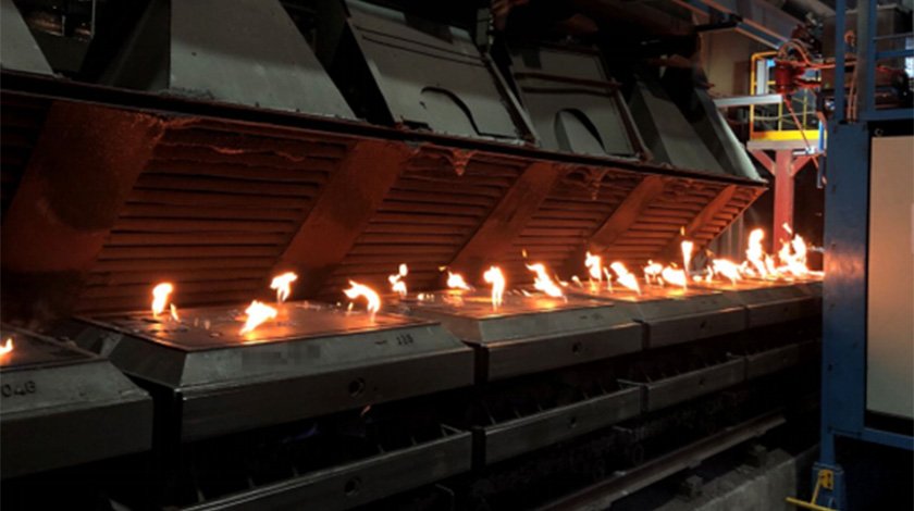 Proceso de fundición de metales