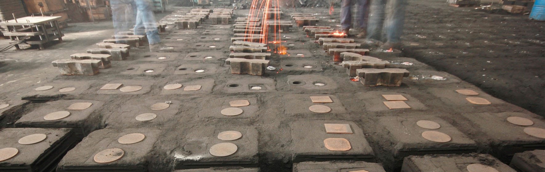 Fábrica de fundición en arena