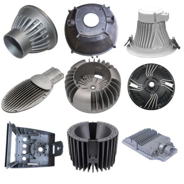 Disipador de calor de luz LED de fundición de aluminio a presión