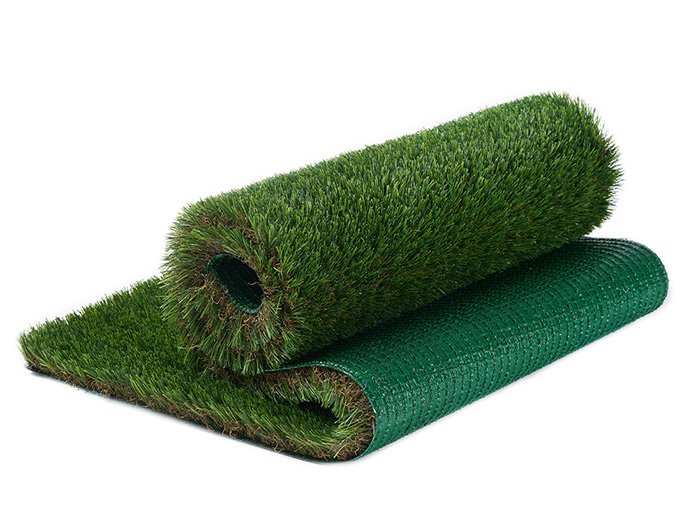Customizable courtyard synthetic turf