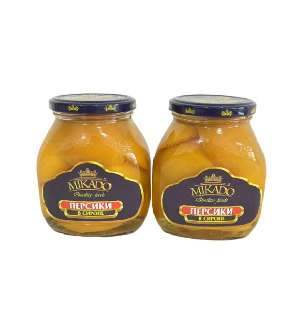 Canned yellow peach halves, slices, diced