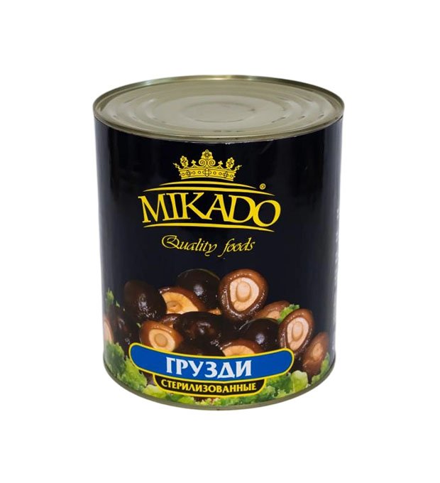 whole shiitake mushrooms in tin