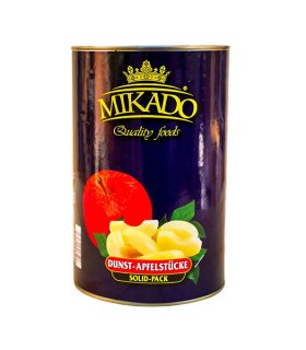 solid pack apple tin 4250ml for export