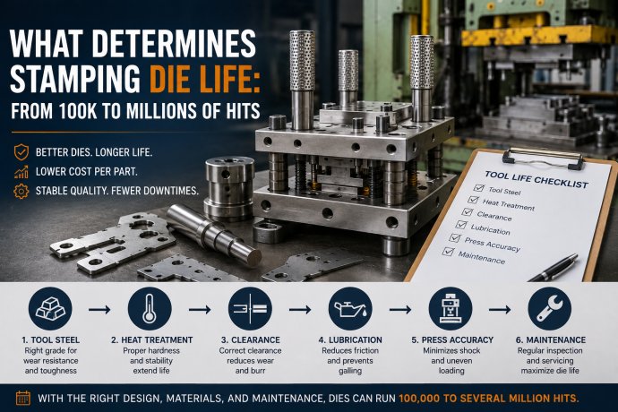 What Determines Stamping Die Life? From 100K to Millions of Hits