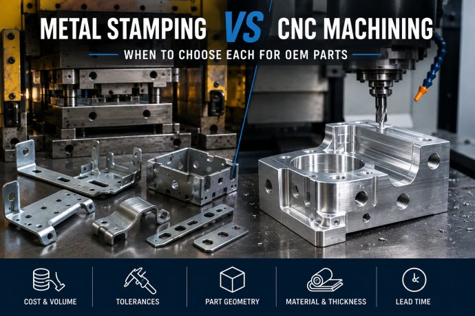 Metal Stamping vs CNC Machining: When to Choose Each for OEM Parts
