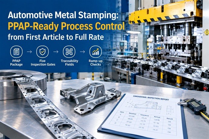 Automotive Metal Stamping: PPAP-Ready Process Control from First Article to Full Rate