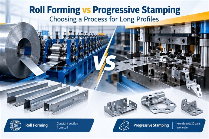 Roll Forming vs Progressive Stamping: Choosing a Process for Long Profiles