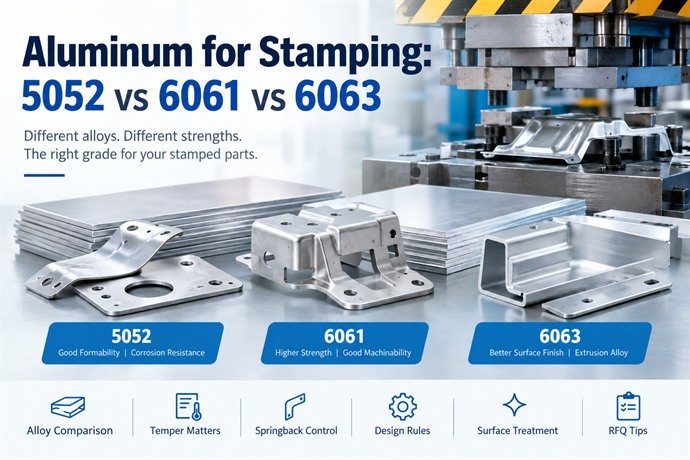Aluminum for Stamping: 5052 vs 6061 vs 6063